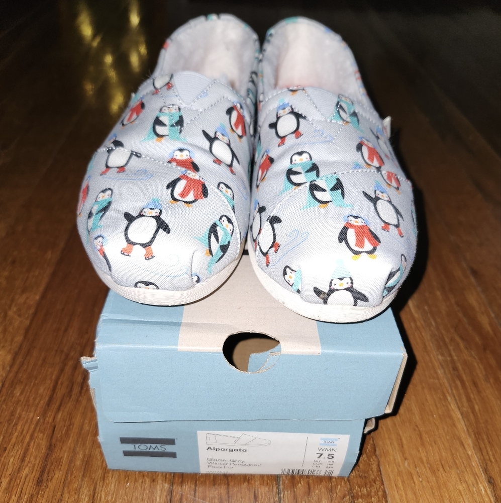 Toms Penguin Print Shoes